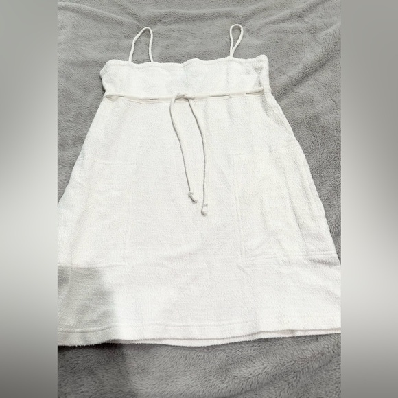Free People FP Beach Rosie Mini Dress White Terry CoverUp - Picture 5 of 8
